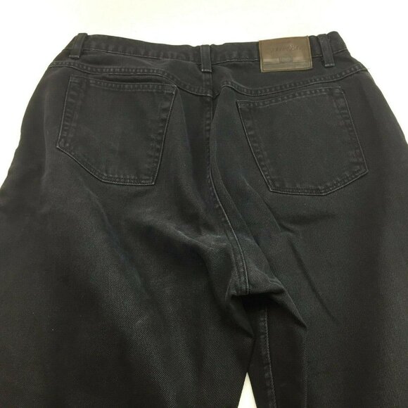 St. Johns Bay Womens Relaxed Fit Straight Leg Black Jeans Pants Cotton Size 14 - Picture 5 of 7